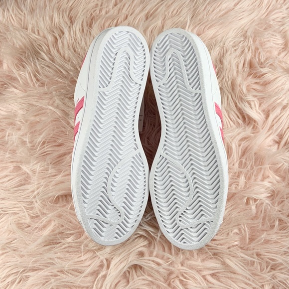 New Adidas Superstar Sneakers Pink/White - Picture 5 of 7